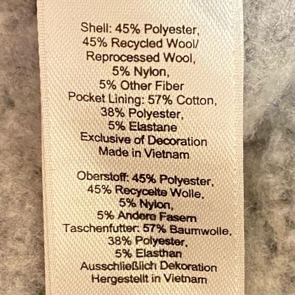 Smartwool Hudson Trail Pullover Gray Fleece Sweater Womens Size Small Wool Blend - Picture 5 of 6